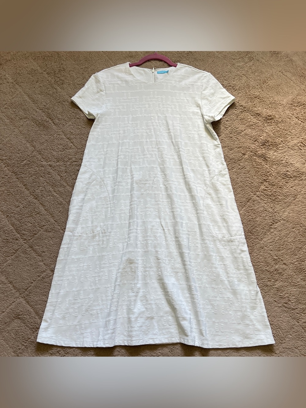 J. McLaughlin Shift Dress Stretchy Preppy Minimalist Old Money Quiet Luxury Sz M